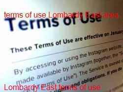 Lombardy East Web Site Terms and Conditions of Use Johannesburg Gauteng