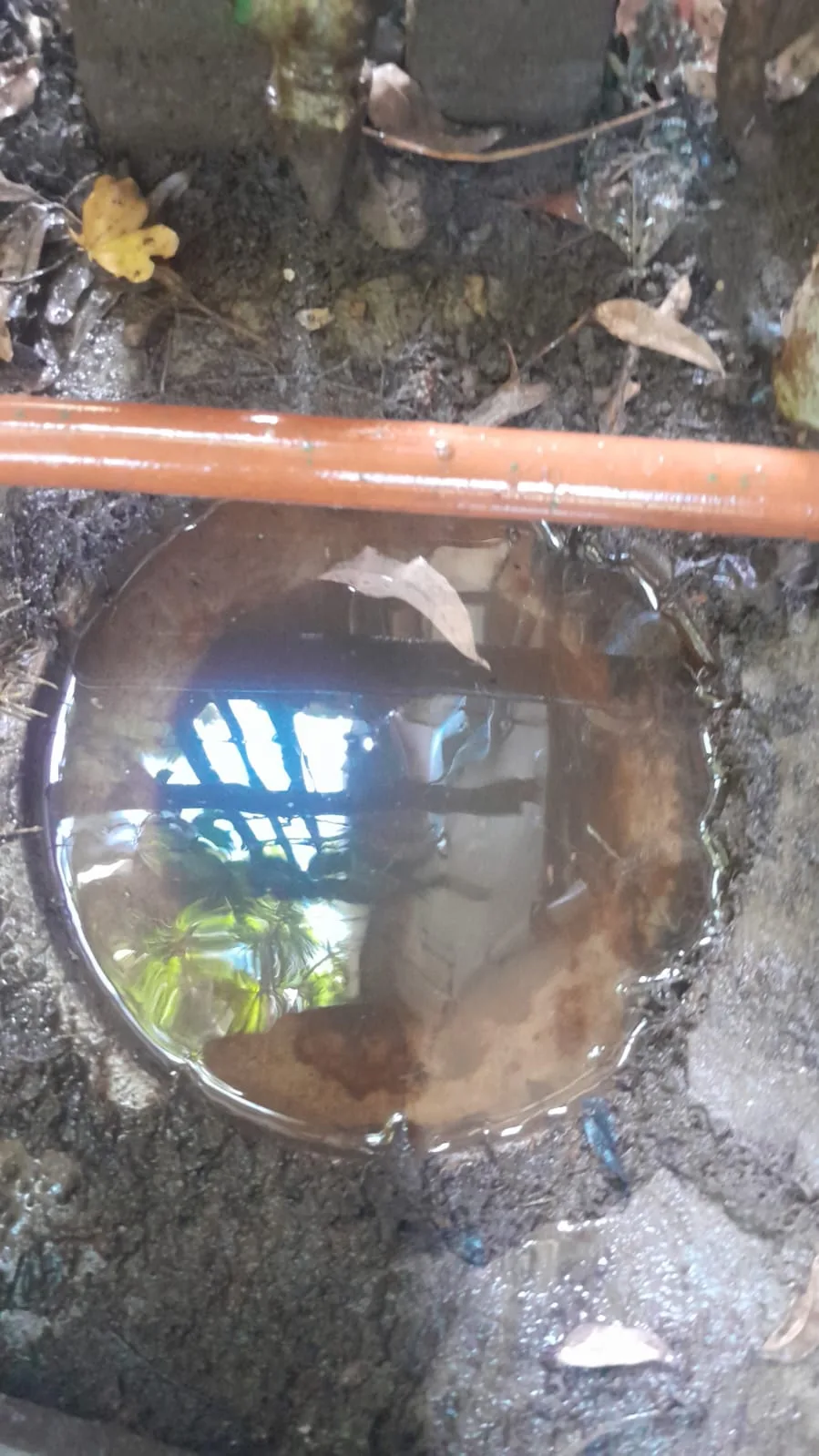Blocked drain during professional repair work