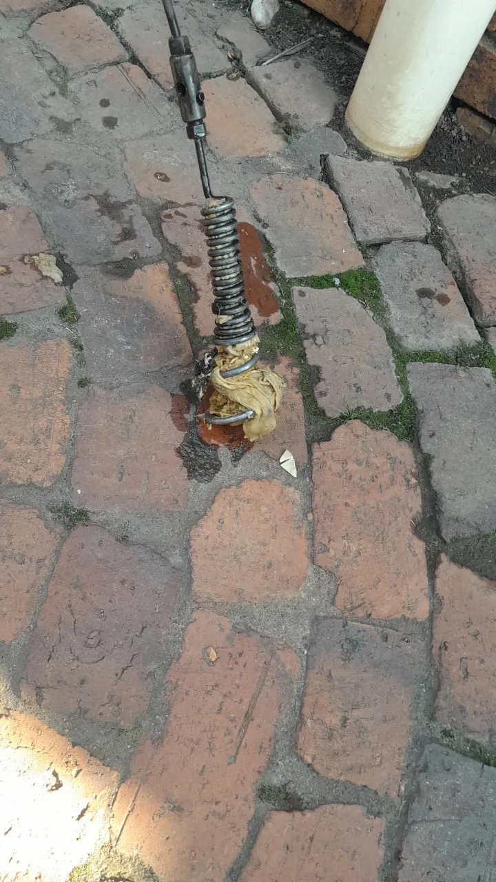 Cleared drain after cleaning in Waterkloof