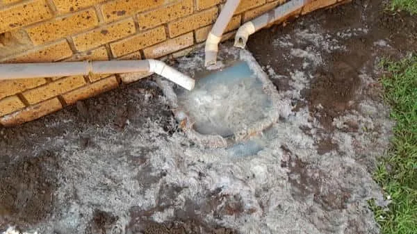 Cleared drain after cleaning in Wingate Park