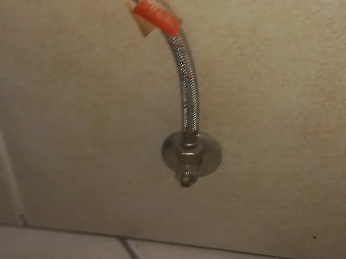 Close-up of completed plumbing repair work