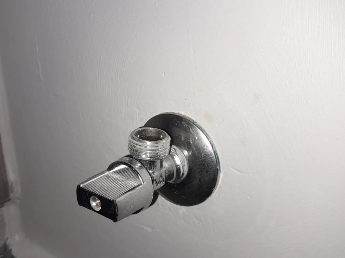 Close-up of completed plumbing repair work