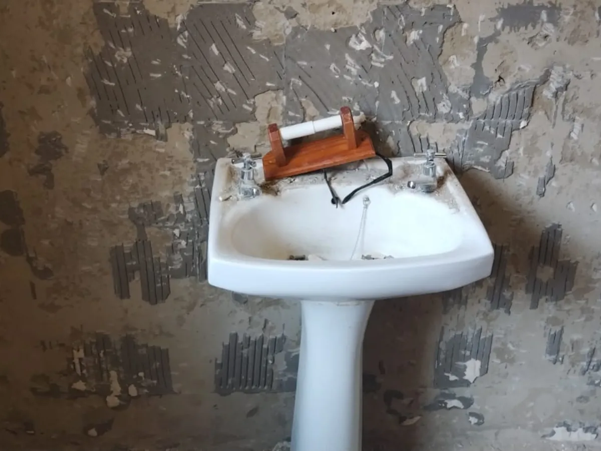 Close-up of completed plumbing repair work