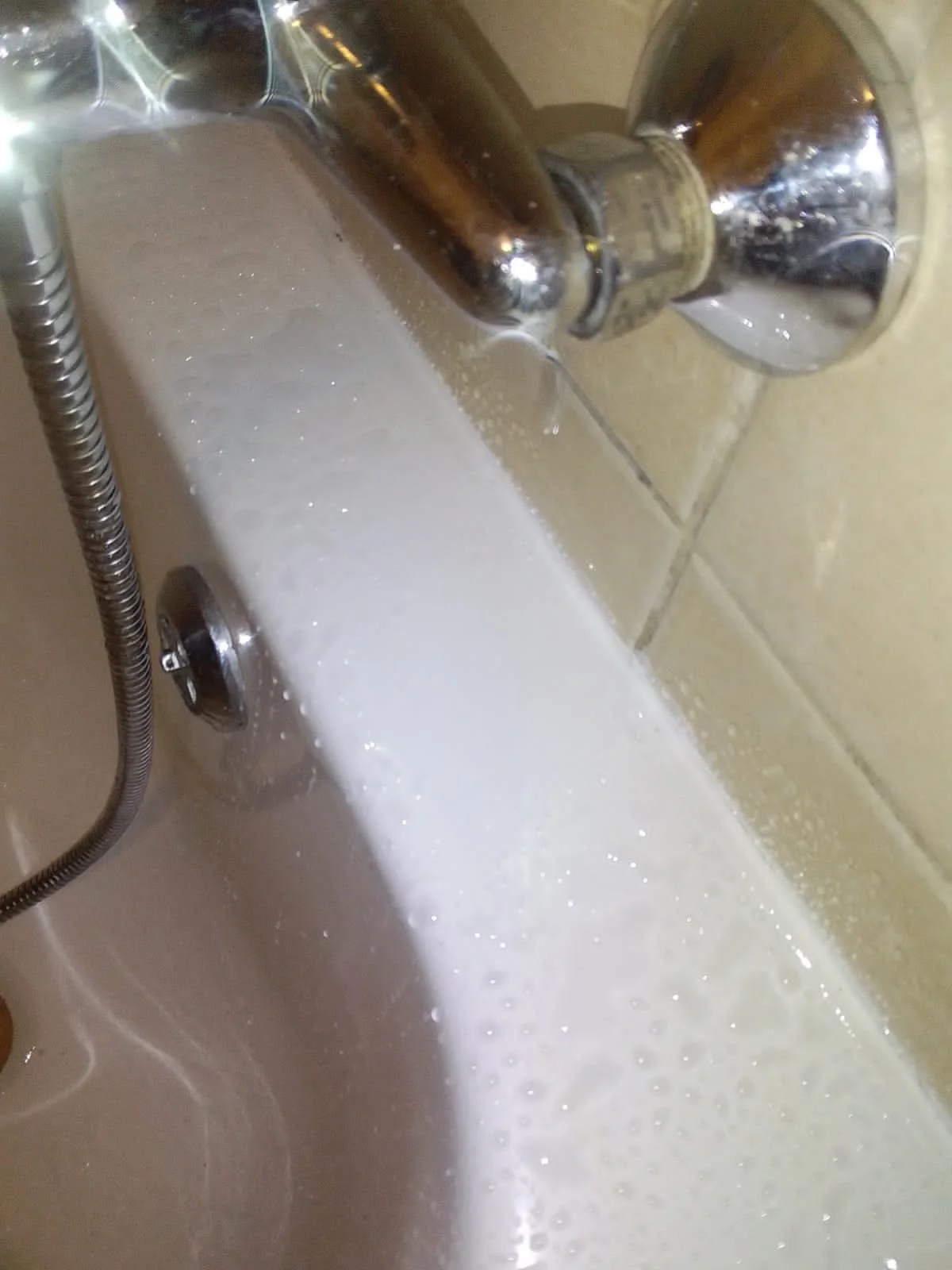 Close-up of completed plumbing repair work
