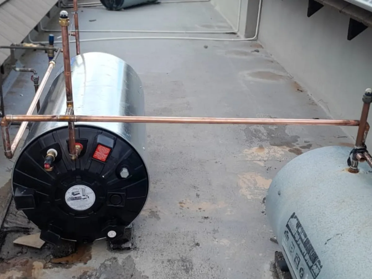 Close-up of completed plumbing repair work