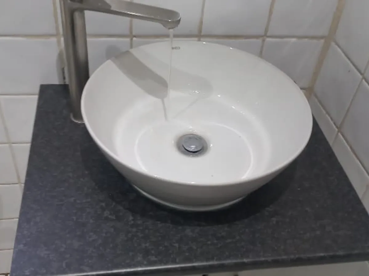 Close-up of completed plumbing repair work