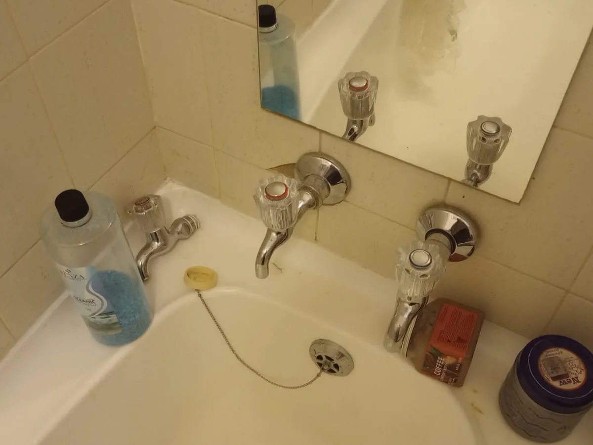 Close-up of completed plumbing repair work