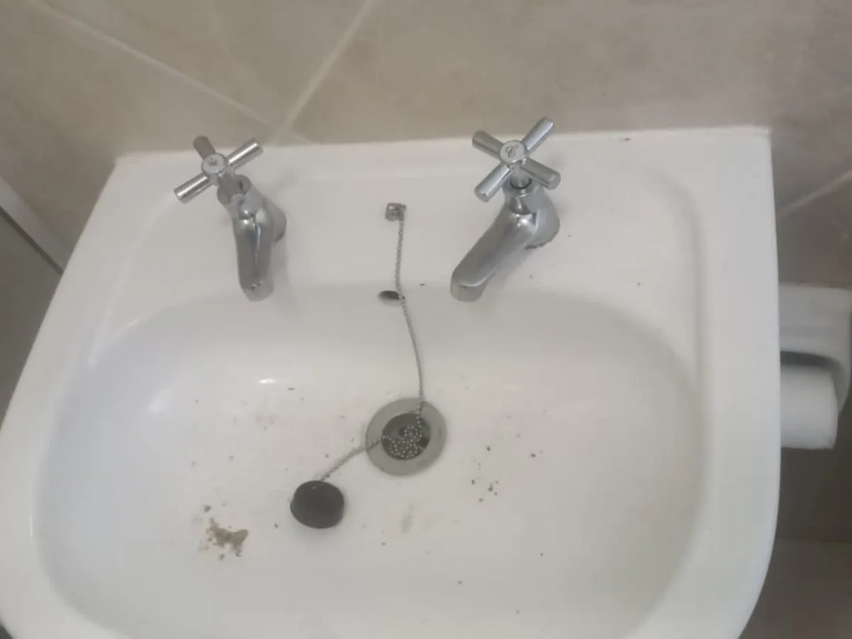 Close-up of completed plumbing repair work