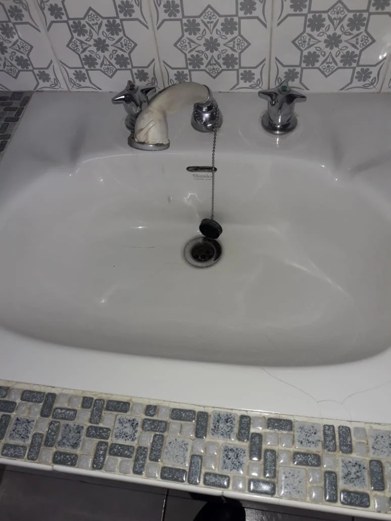 Close-up of completed plumbing repair work