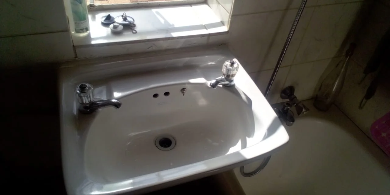 Close-up of completed plumbing repair work