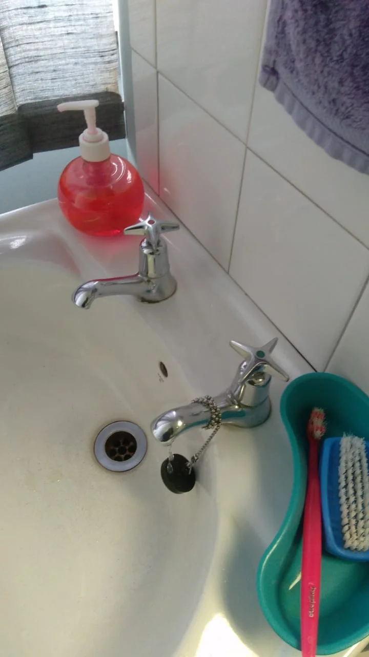 Close-up of completed plumbing repair work