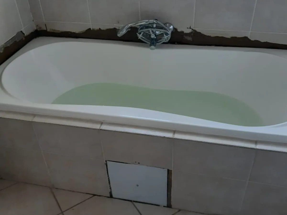 Close-up of completed plumbing repair work