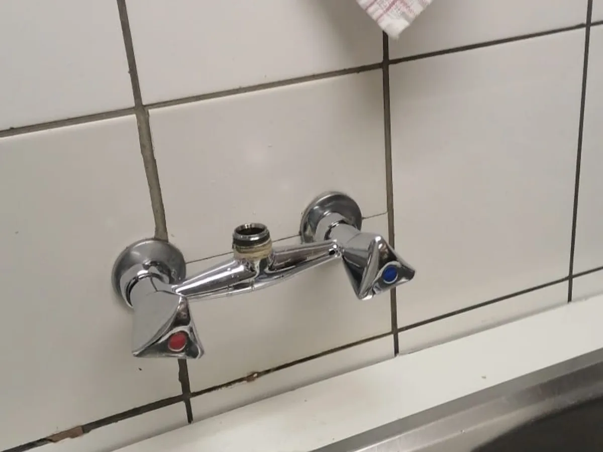 Close-up of completed plumbing repair work