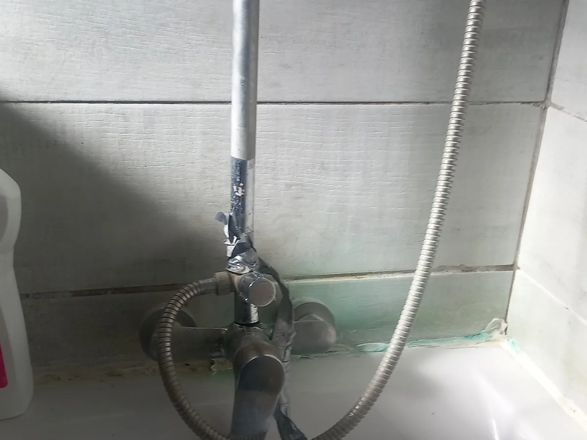 Close-up of completed plumbing repair work