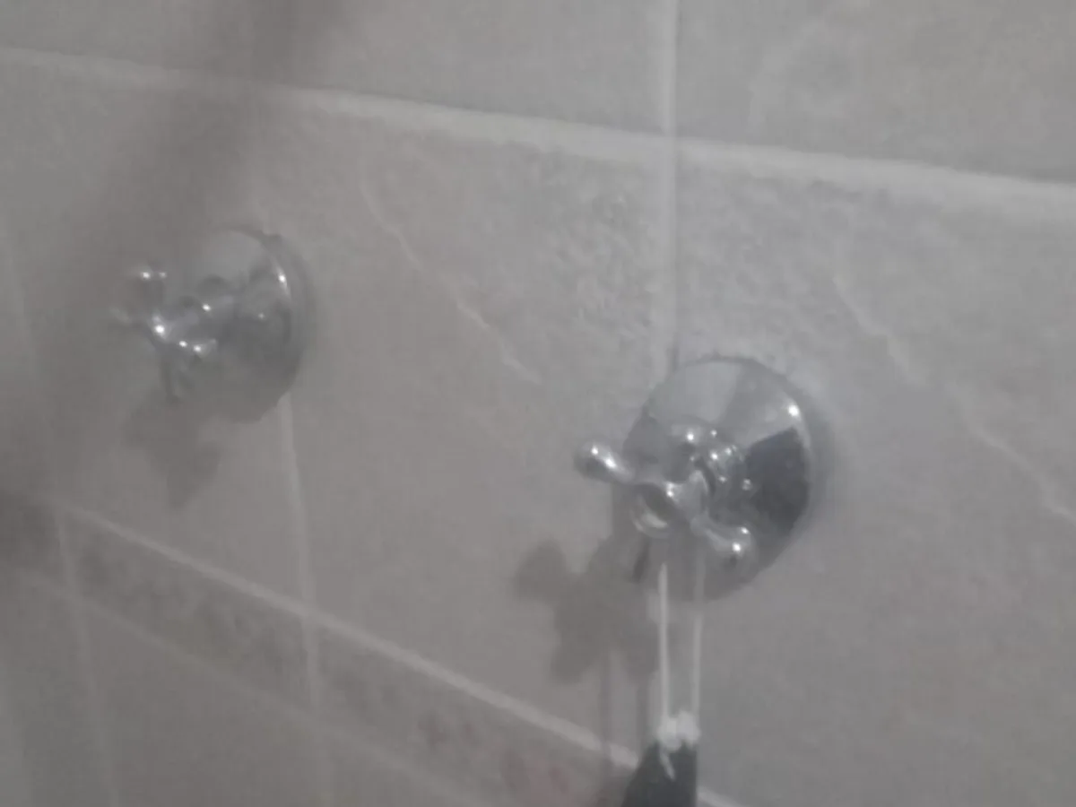 Close-up of completed plumbing repair work