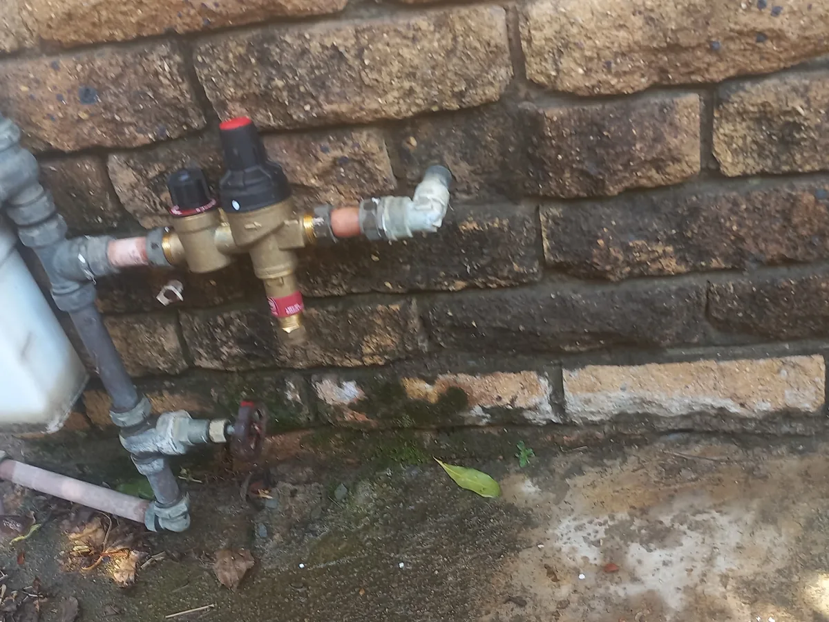 Close-up of completed plumbing repair work
