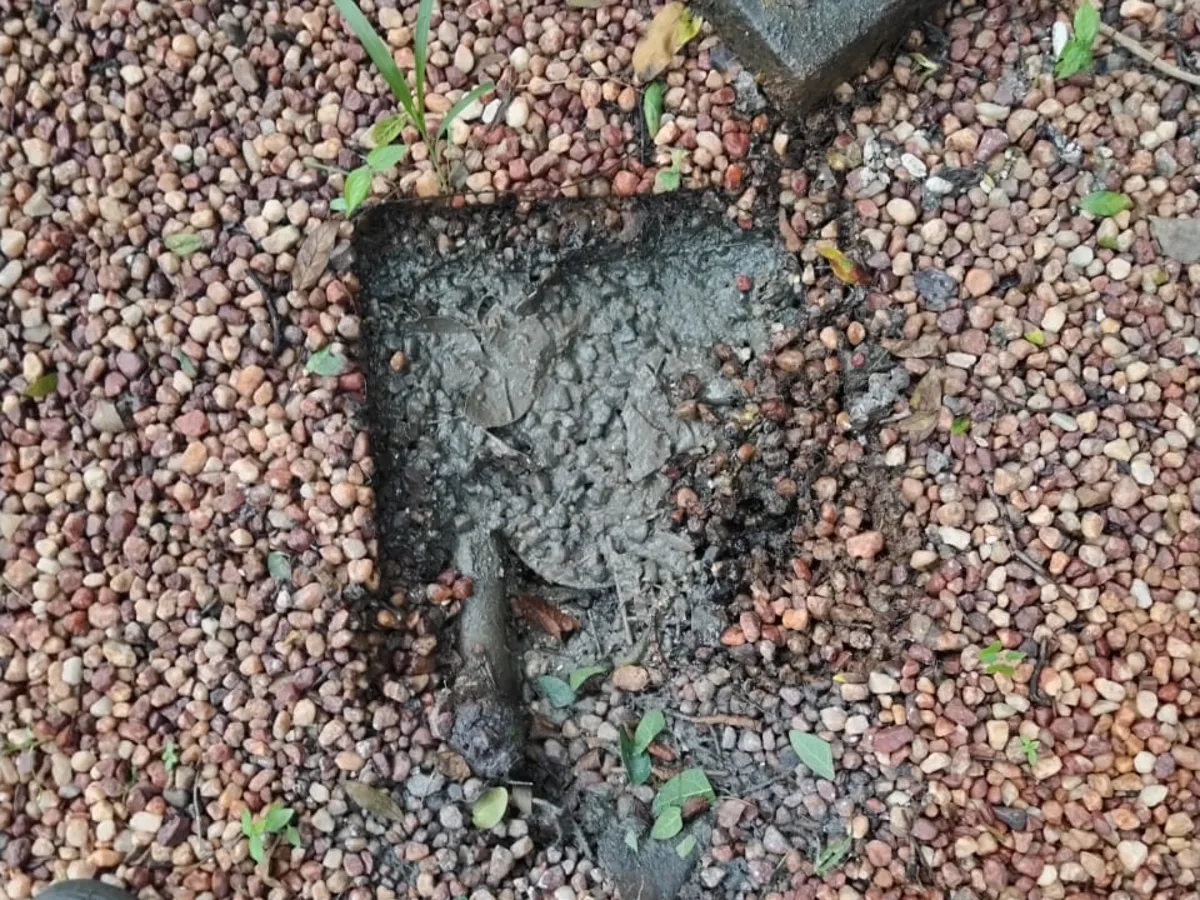 Close-up of completed plumbing repair work