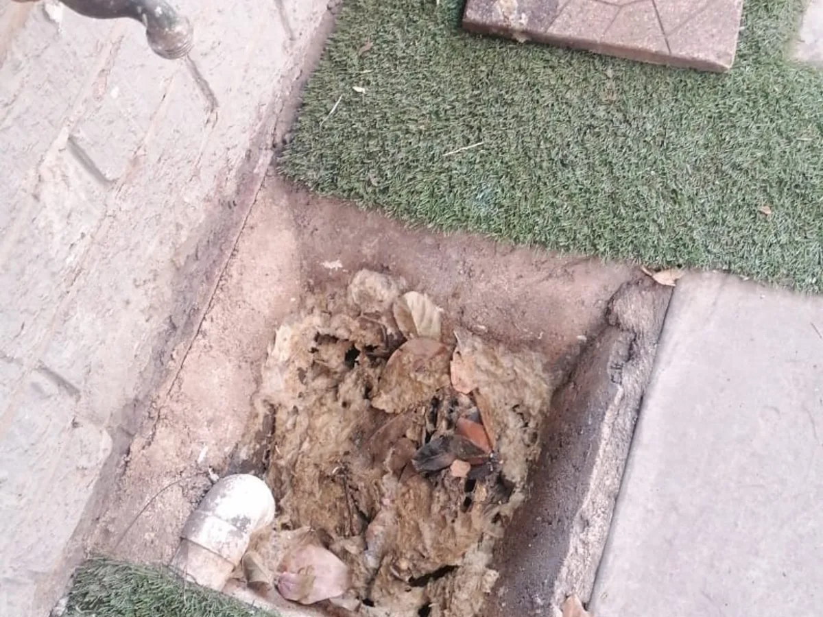 Close-up of completed plumbing repair work