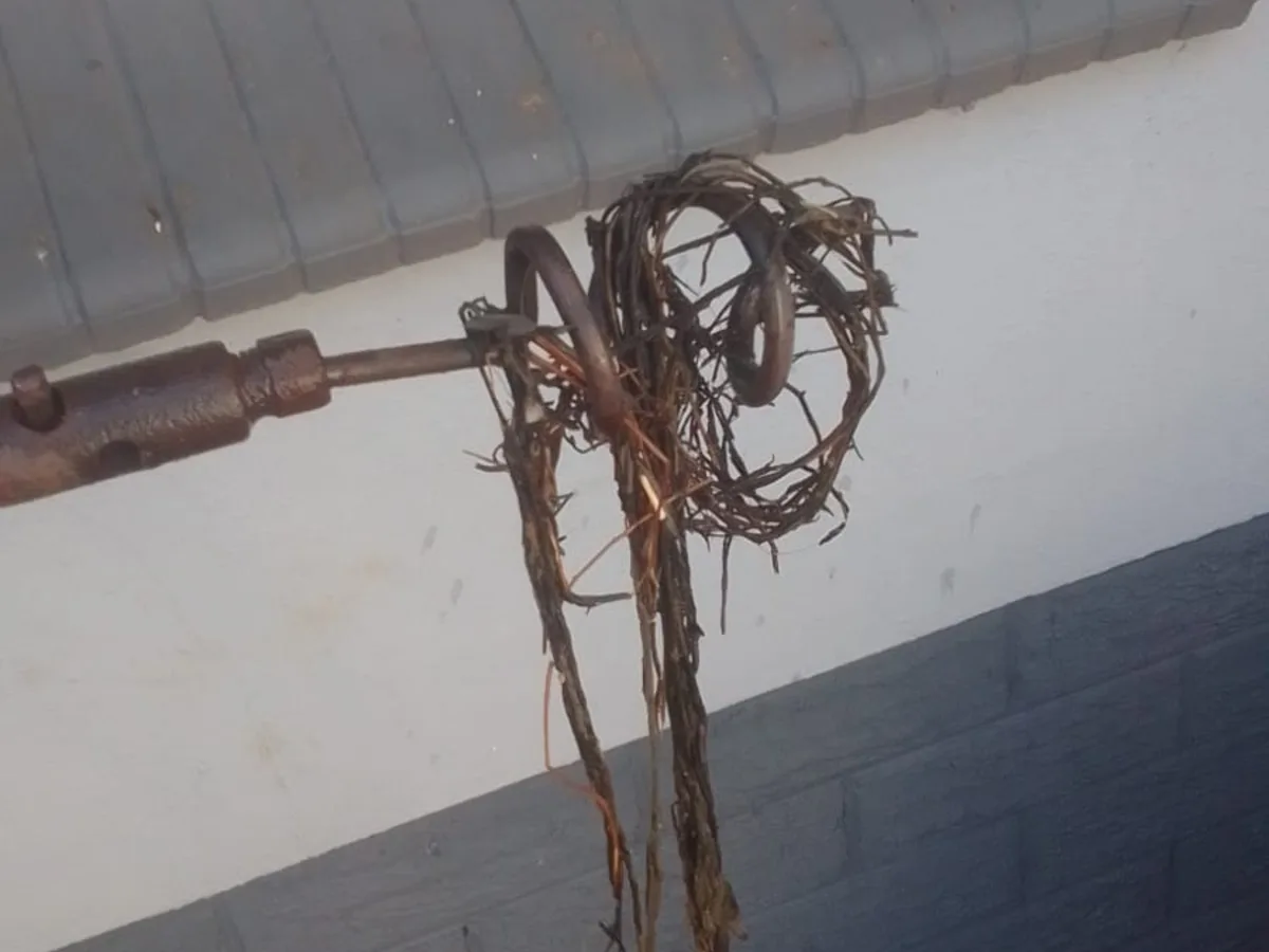 Close-up of completed plumbing repair work