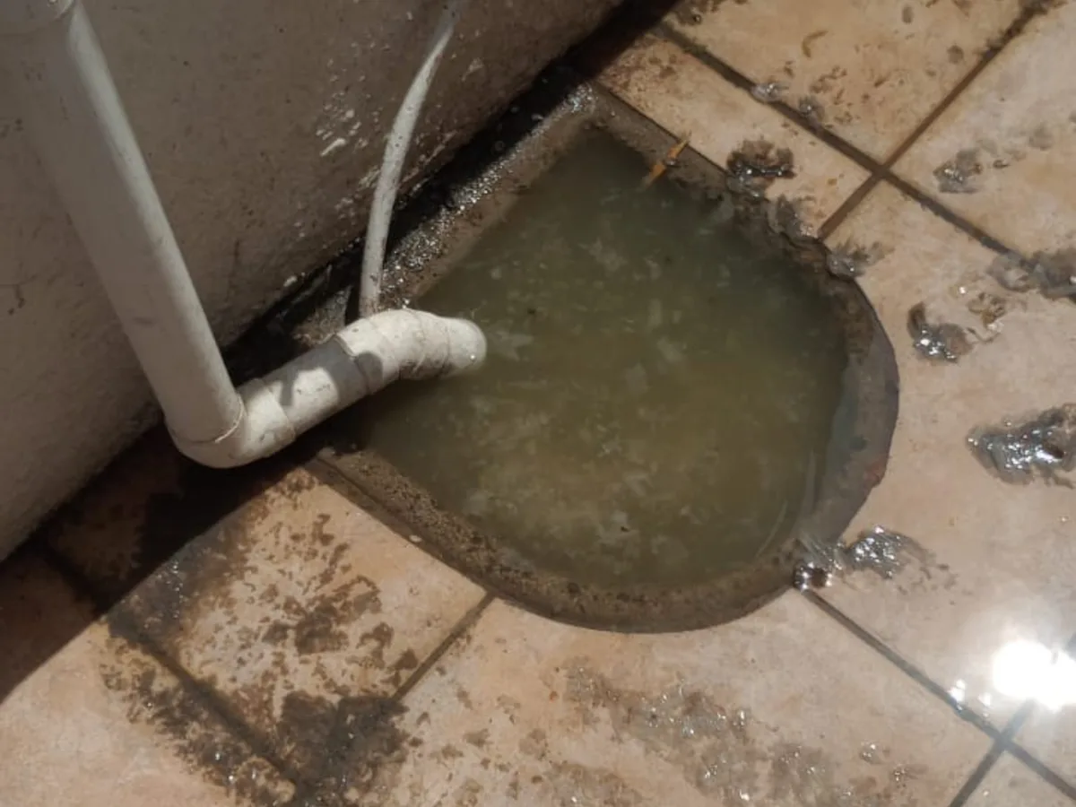 Close-up of completed plumbing repair work