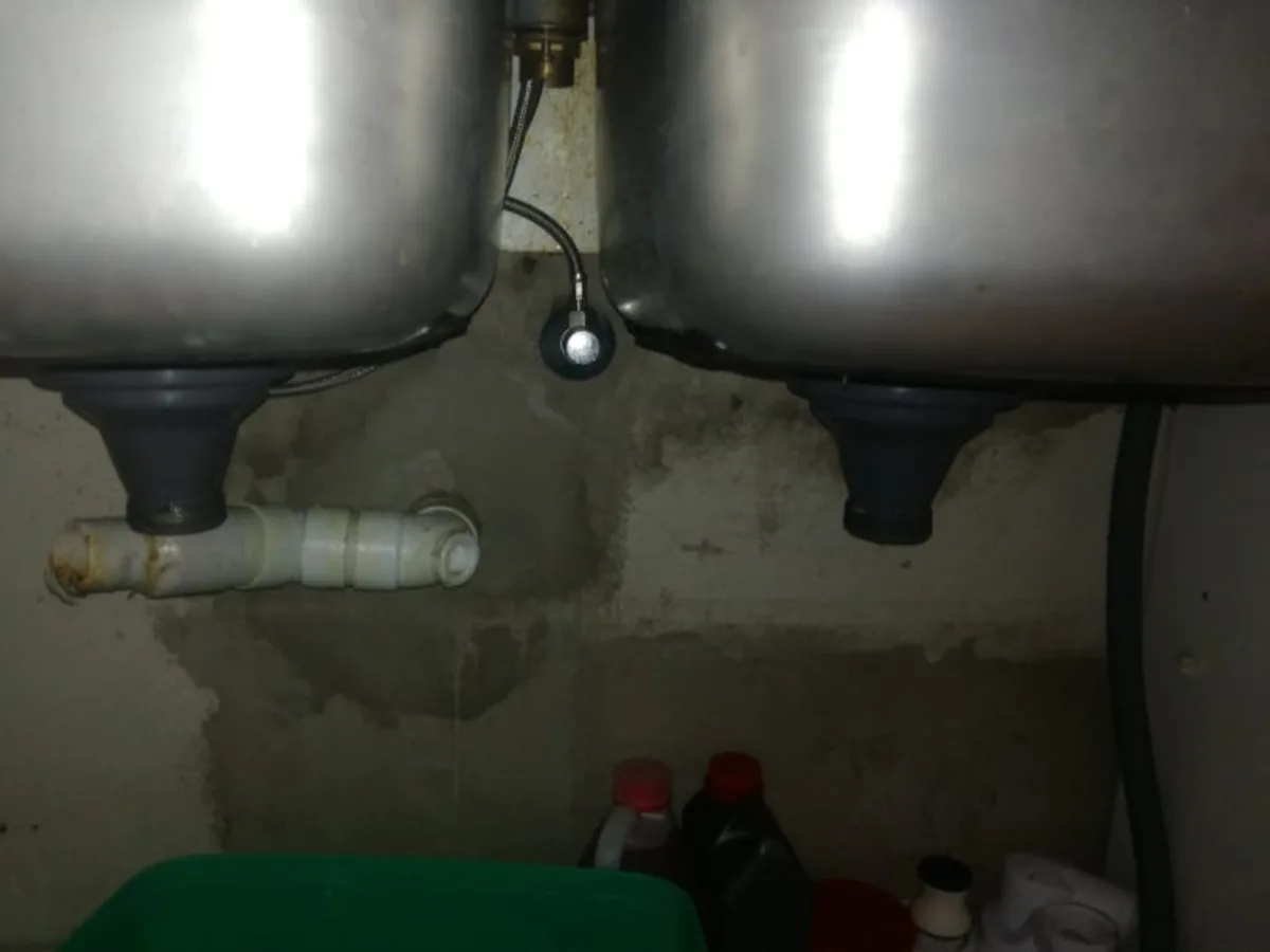 Close-up of completed plumbing repair work