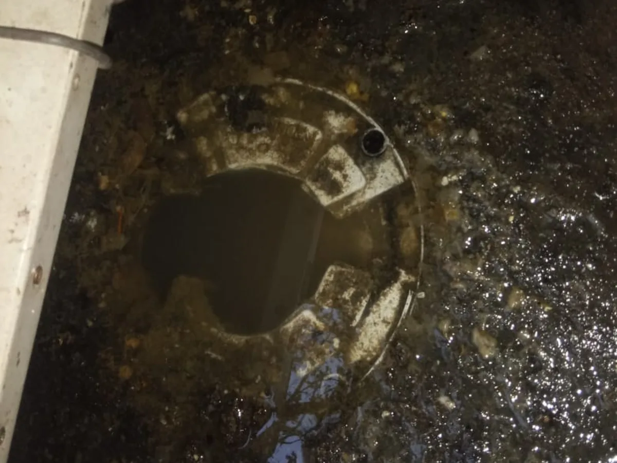 Close-up of completed plumbing repair work