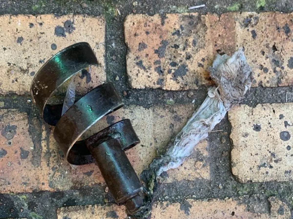Close-up of completed plumbing repair work