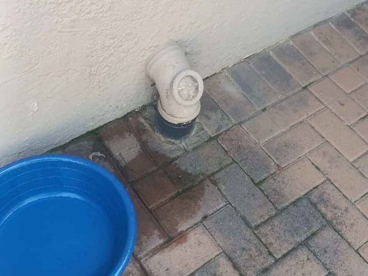Close-up of completed plumbing repair work