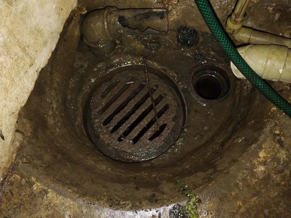 Close-up of completed plumbing repair work