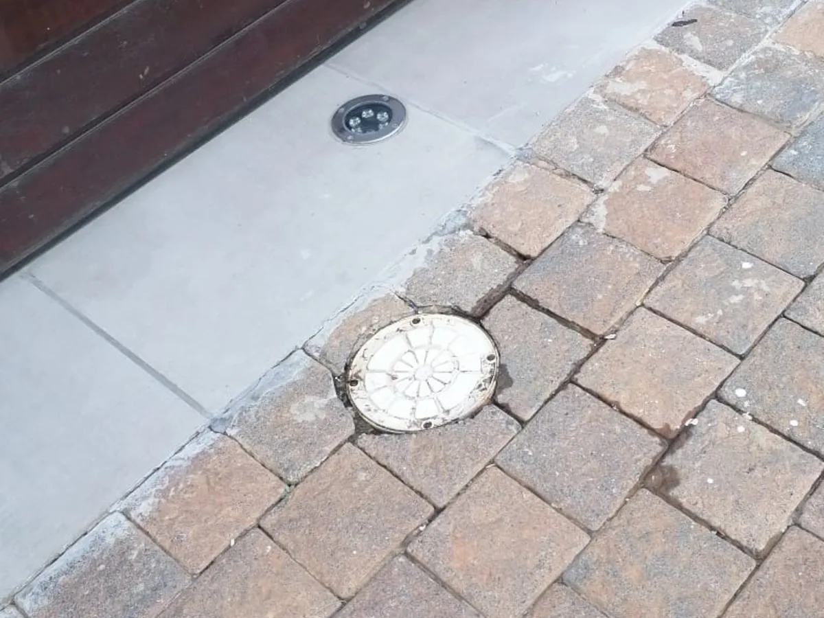 Close-up of completed plumbing repair work