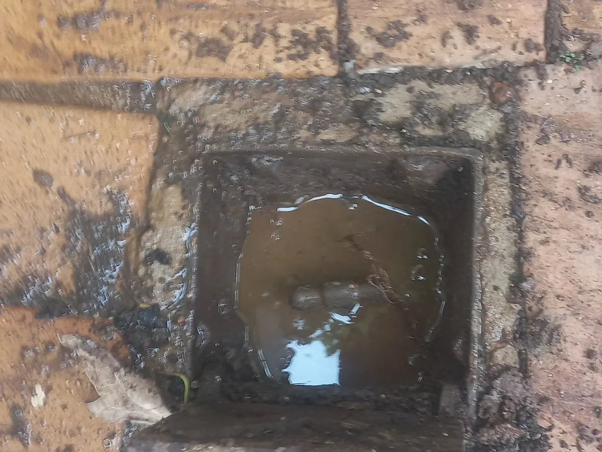 Close-up of completed plumbing repair work