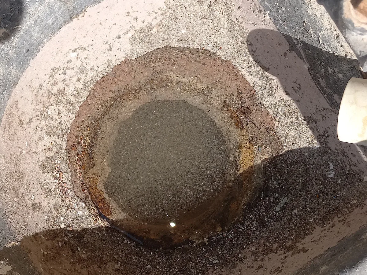 Close-up of completed plumbing repair work