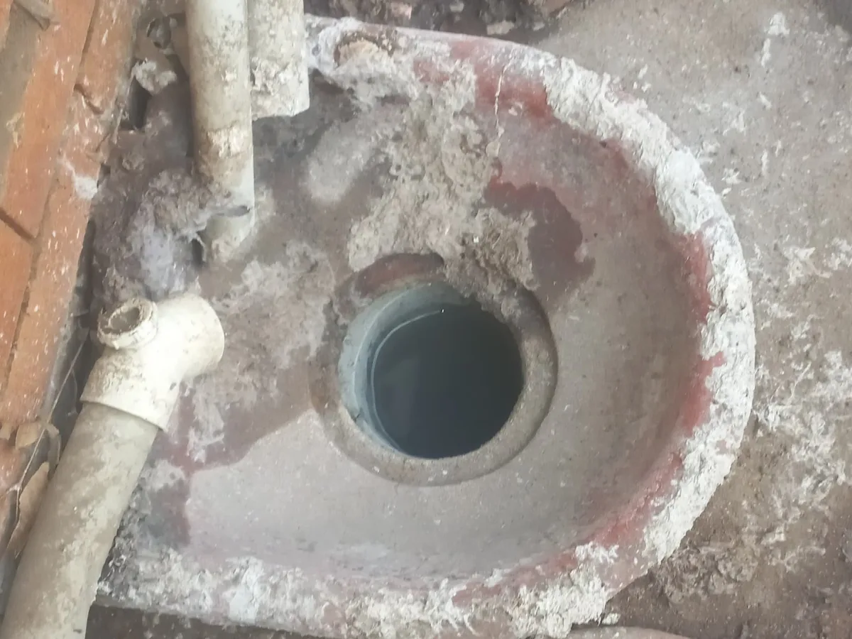 Close-up of completed plumbing repair work