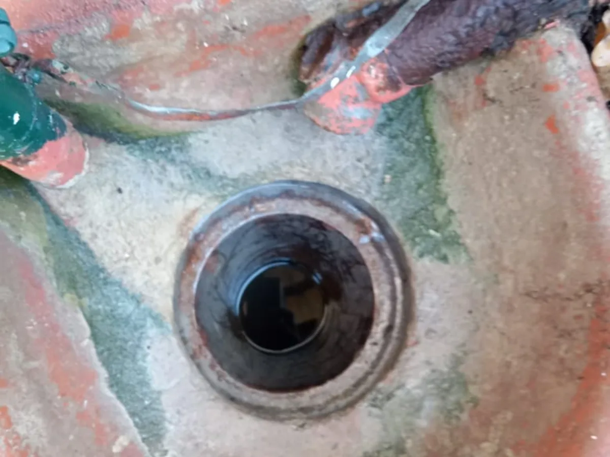 Close-up of completed plumbing repair work