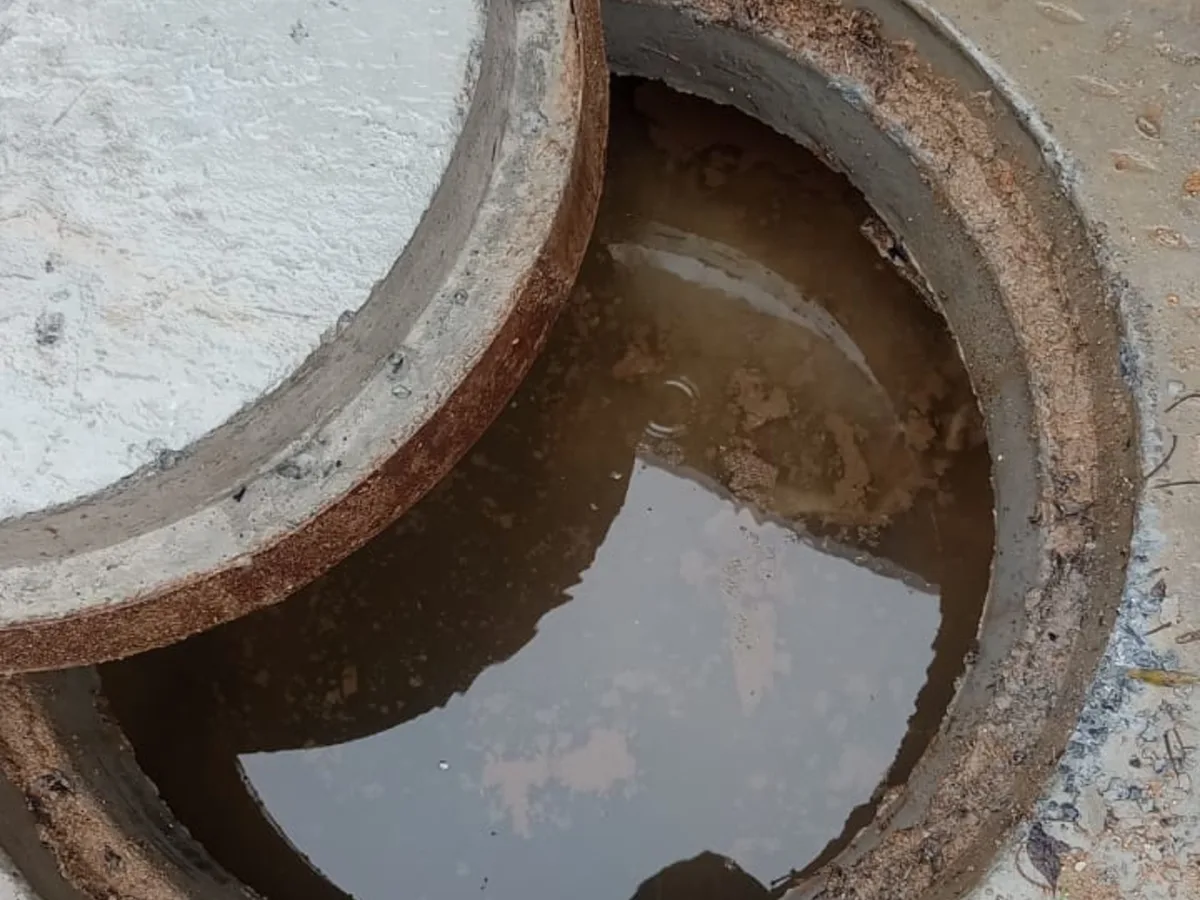 Close-up of completed plumbing repair work
