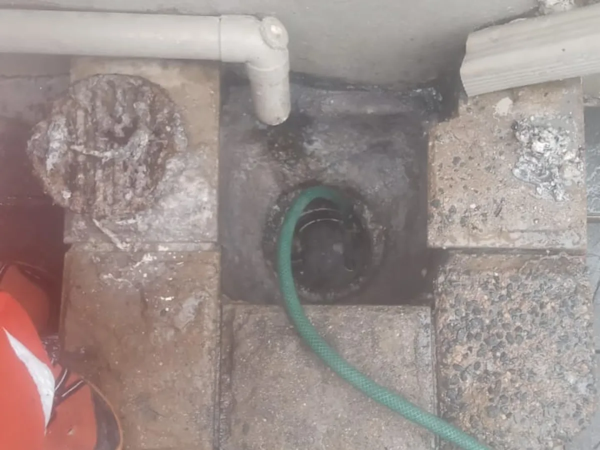 Close-up of completed plumbing repair work