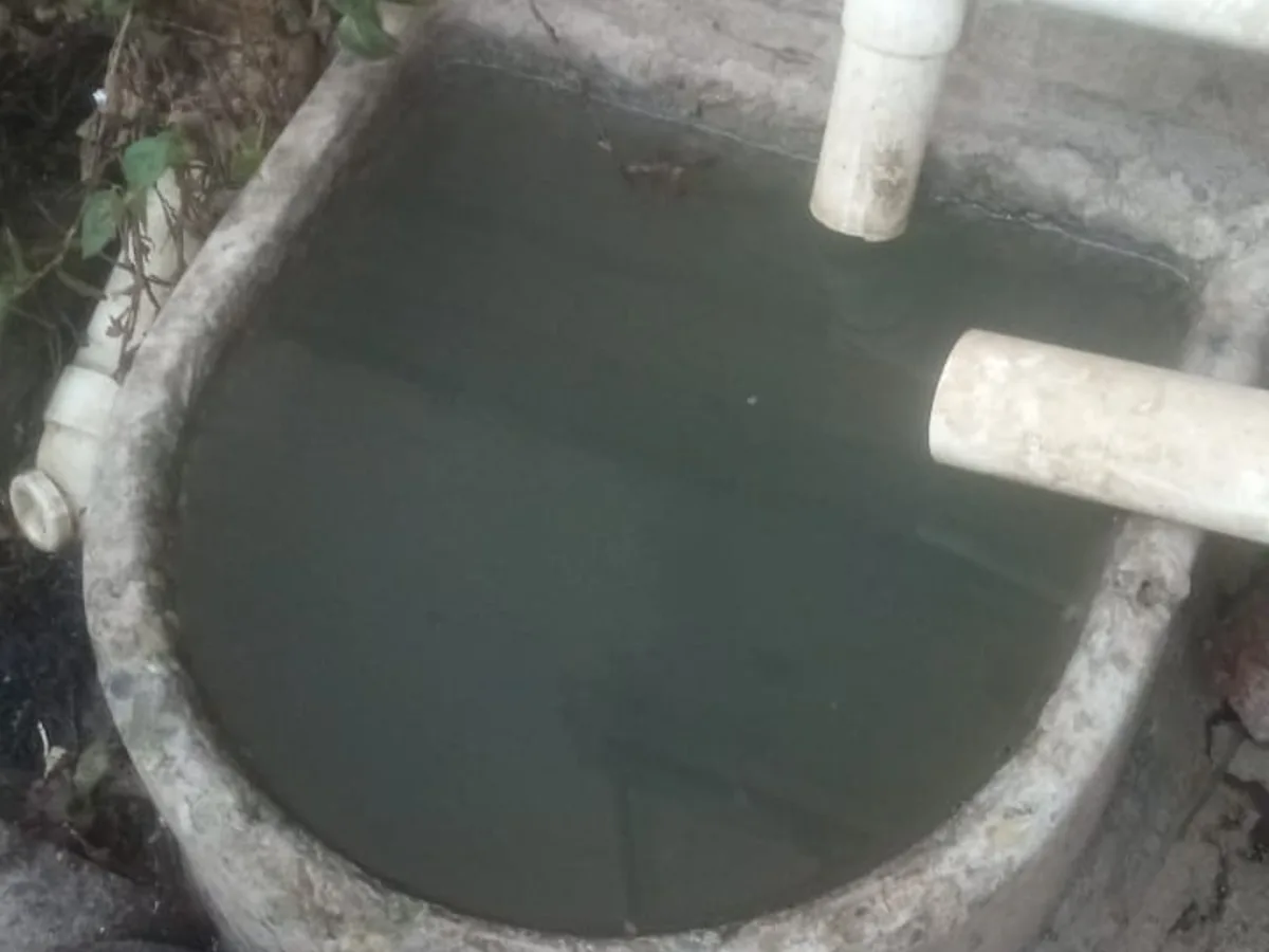 Close-up of completed plumbing repair work