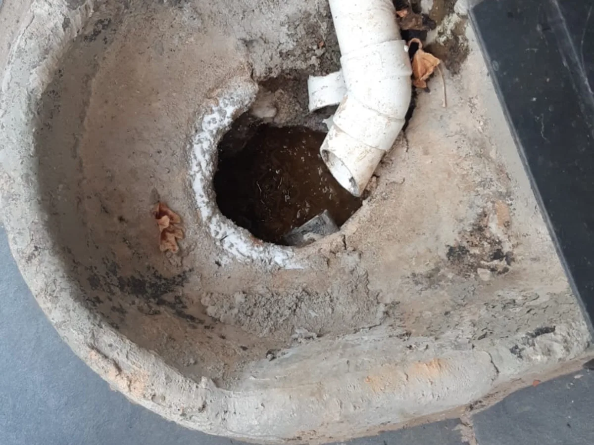 Close-up of completed plumbing repair work