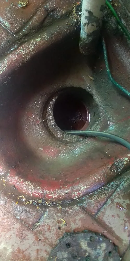 Close-up of completed plumbing repair work