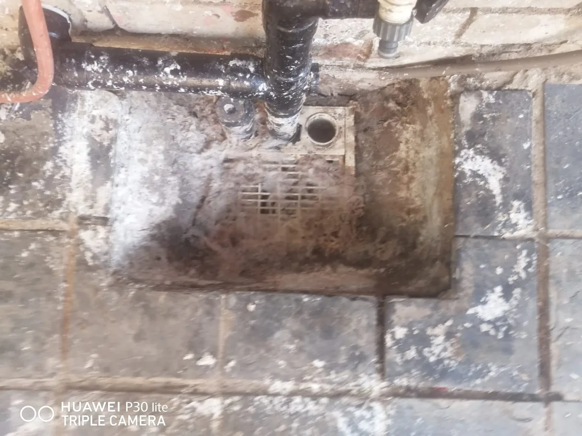 Close-up of completed plumbing repair work
