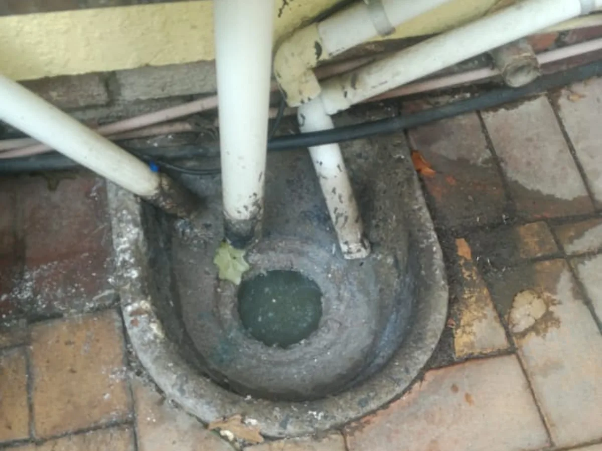 Close-up of completed plumbing repair work