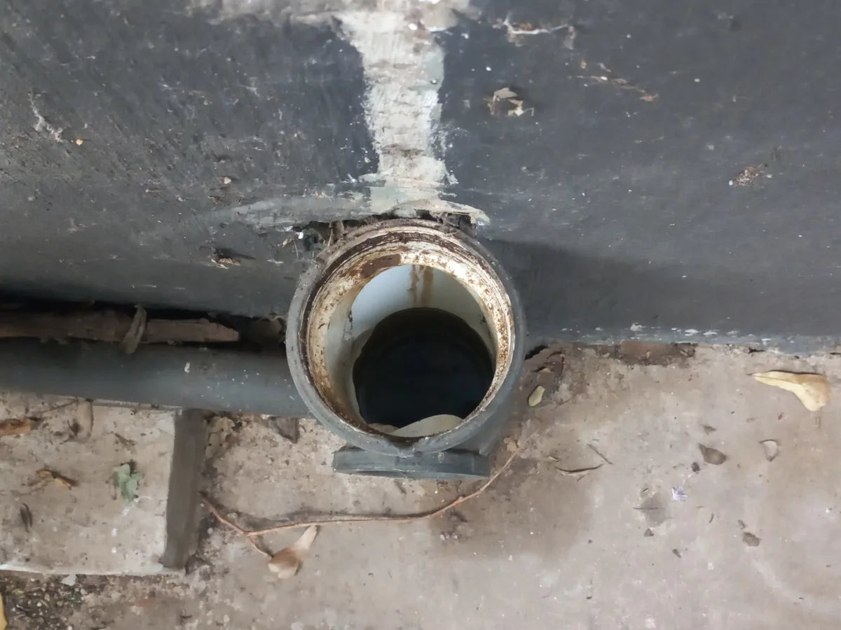 Close-up of completed plumbing repair work