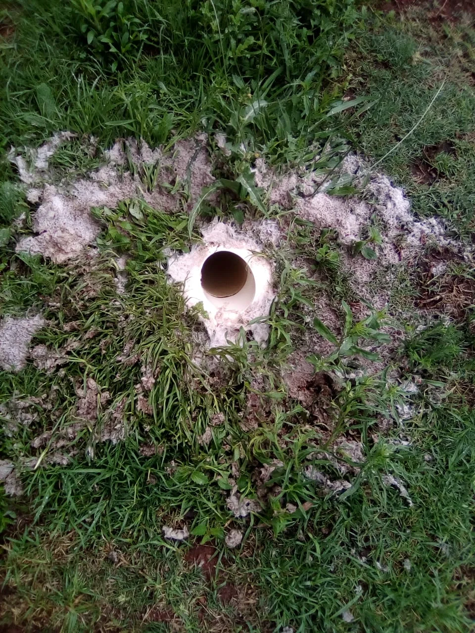 Close-up of completed plumbing repair work