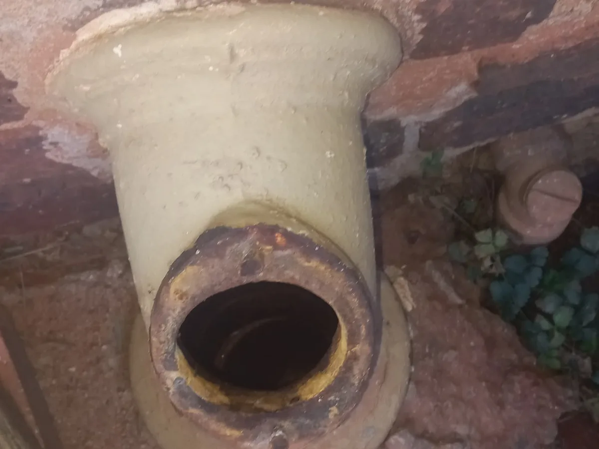 Close-up of completed plumbing repair work