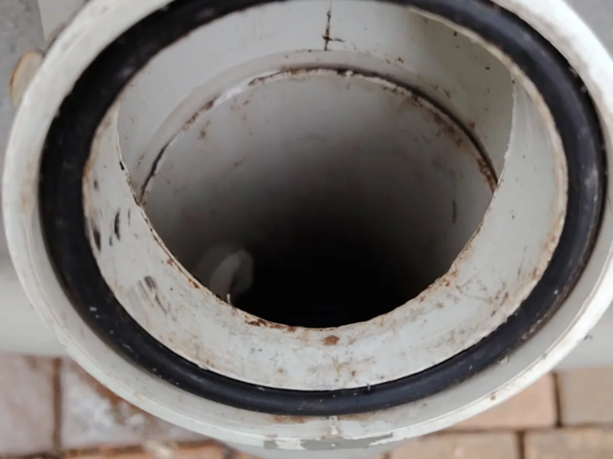 Close-up of completed plumbing repair work