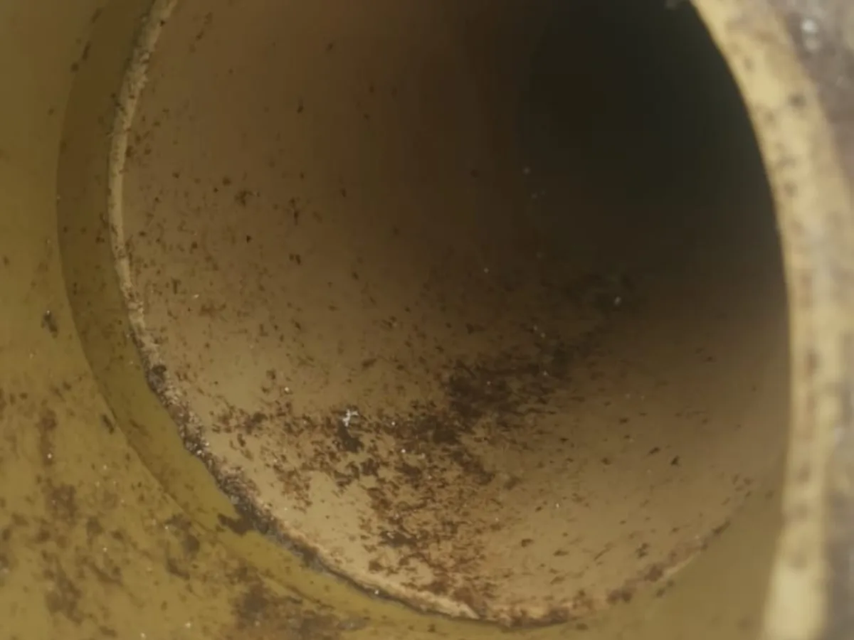 Close-up of completed plumbing repair work