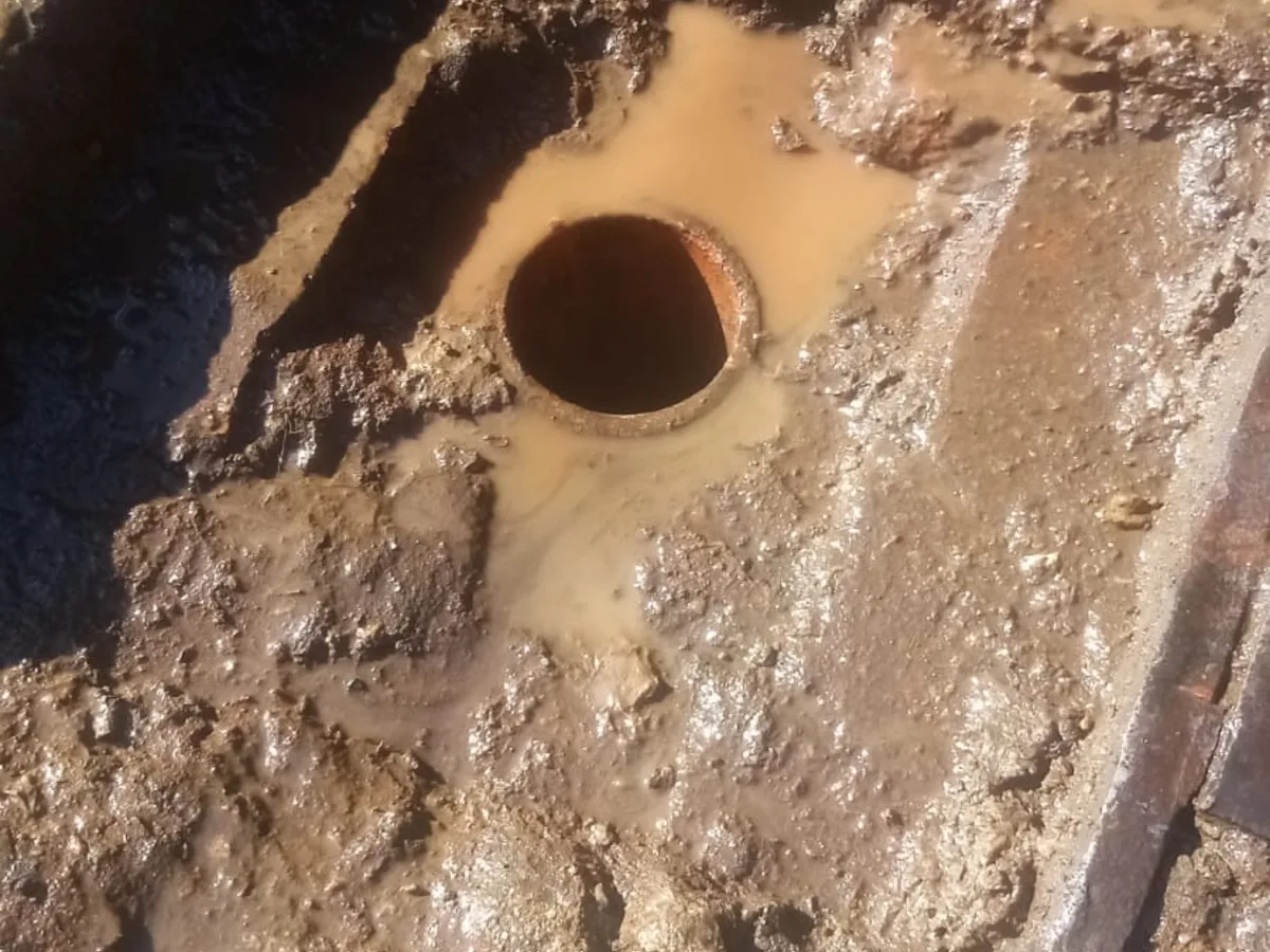 Close-up of completed plumbing repair work