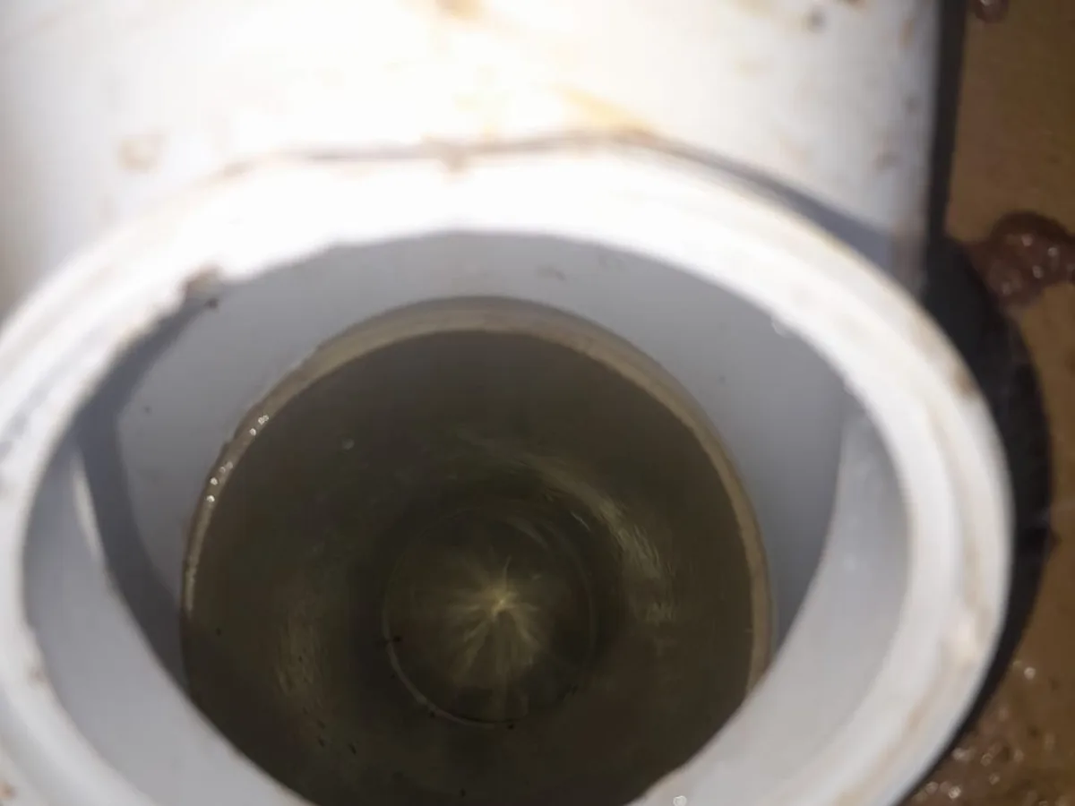 Close-up of completed plumbing repair work
