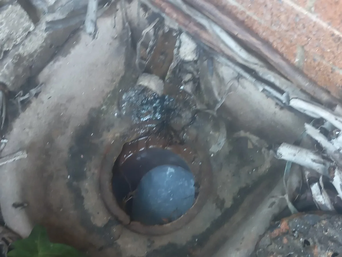 Close-up of completed plumbing repair work