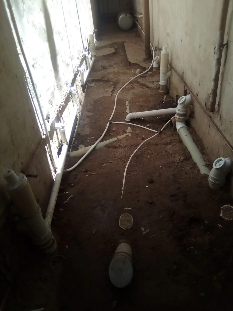 Close-up of completed plumbing repair work